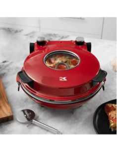 Horno De Pizza Kalorik De Piedra Alto Calor 1200 W Ventana De Vidrio Rojo 2
