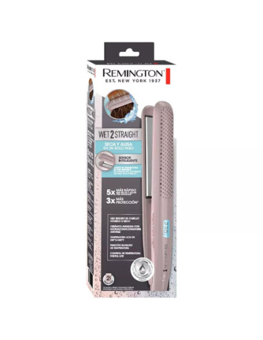 Plancha De Cabello Remington Wet2Straight Cerámica 230 Grados Pantalla Digital Morado