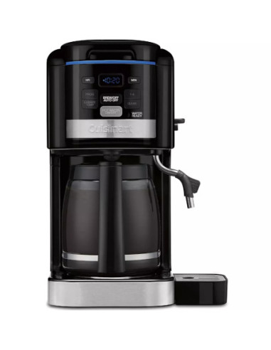 Cafetera Cuisinart Programable Hasta 24H Antes Sist Agua Caliente Jarra 12Tz Apagado Automático Con Filtro Negra