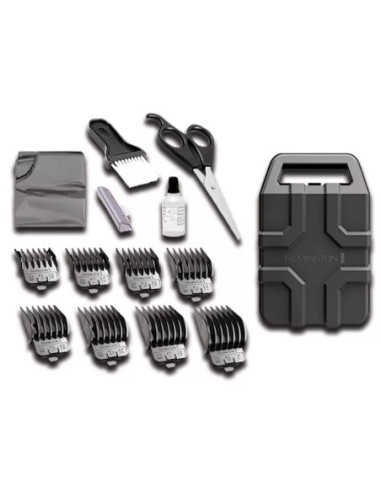 Cortadora De Cabello Remington 15 Pcs 110 V Negra Amarilla