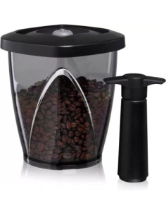Conservador De Café Vacu Vin Con Bomba Al Vacío Color Negro