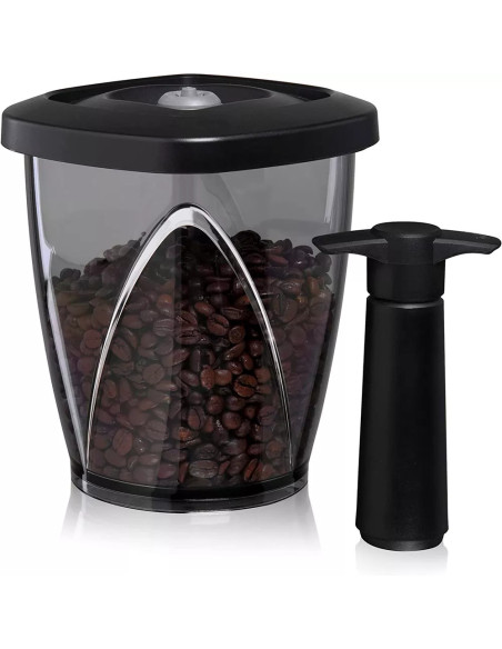 Conservador De Café Vacu Vin Con Bomba Al Vacío Color Negro
