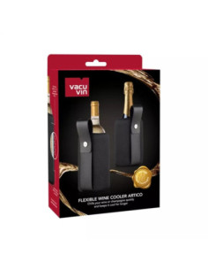 Enfriador Activo De Vino Champagne Vacu Vin Artico Cuero Color Negro 2