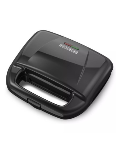 Waflera Black Decker Divisor De 4 Secciones 760 W Antiadherente Negra