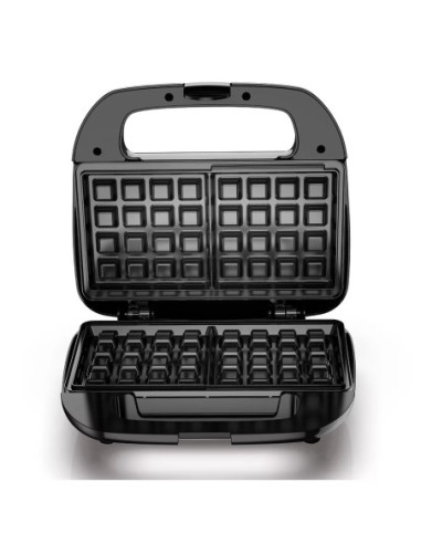 Waflera Black Decker Divisor De 4 Secciones 760 W Antiadherente Negra