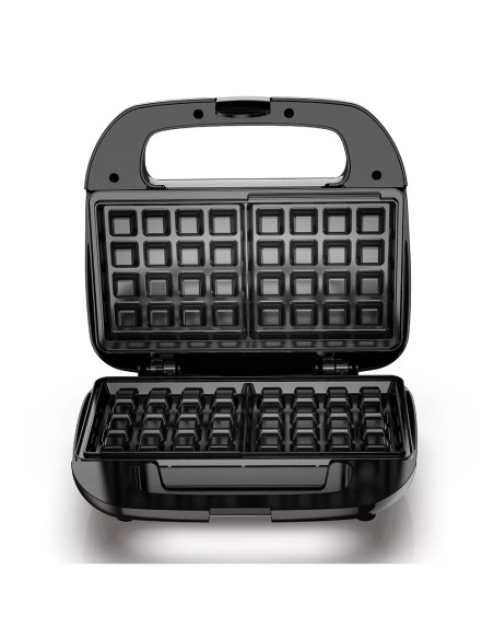 Waflera Black Decker Divisor De 4 Secciones 760 W Antiadherente Negra