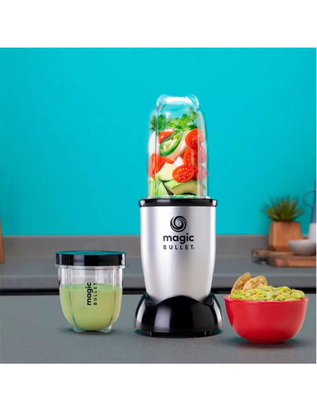 Licuadora Recargable Magicbullet 7Pcs 250 W Plástico Color Plata