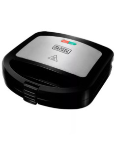 Sandwichera Black Decker Panini 2 Panes 700 W Negra