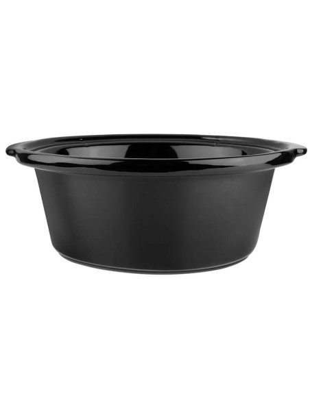 Olla De Coccion Lenta Black Decker Capacidad 7 L 3 Ajustes 320 W Perilla Tapa Vidrio Sylver