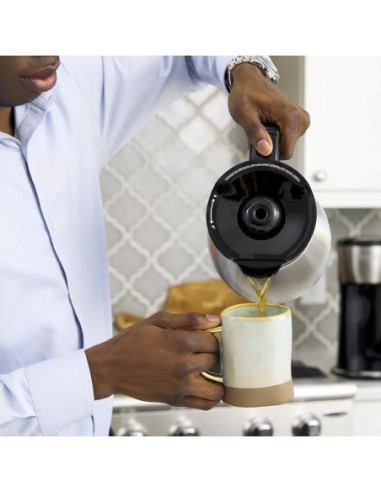 Cafetera Black Decker 12 Tazas Programable Térmica Digital Con Jarra De Acero Inox