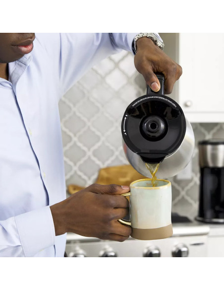 Cafetera Black Decker 12 Tazas Programable Térmica Digital Con Jarra De Acero Inox