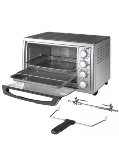 Horno Tostador Airfryer 7 En 1 Black Decker Con Sistema Conveccion 1500 W Acero Inox 2