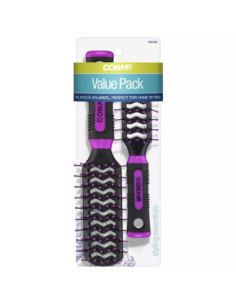 Cepillo De Cabello Conair 2Pzas Respiradero Colores 2