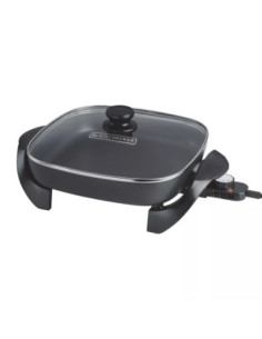 Sarten Eléctrico Black Decker 1200 W Antiadherente Control Temperatura Tapa Transparente