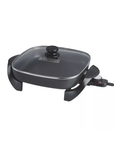Sarten Eléctrico Black Decker 1200 W Antiadherente Control Temperatura Tapa Transparente