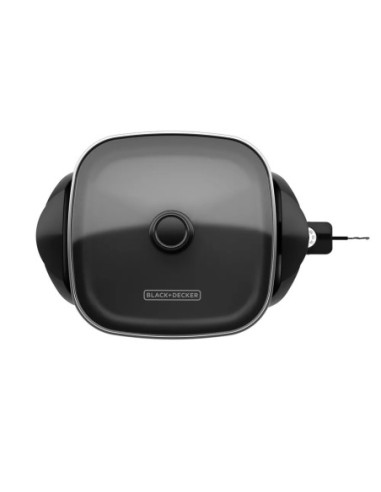 Sarten Eléctrico Black Decker 1200 W Antiadherente Control Temperatura Tapa Transparente