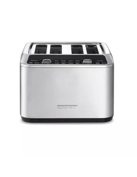 Tostadora Cuisinart Motorizado Digital 4 Posiciones 7 Sombras 8 Función Memoria 6 Tipos Pan Acero Inox