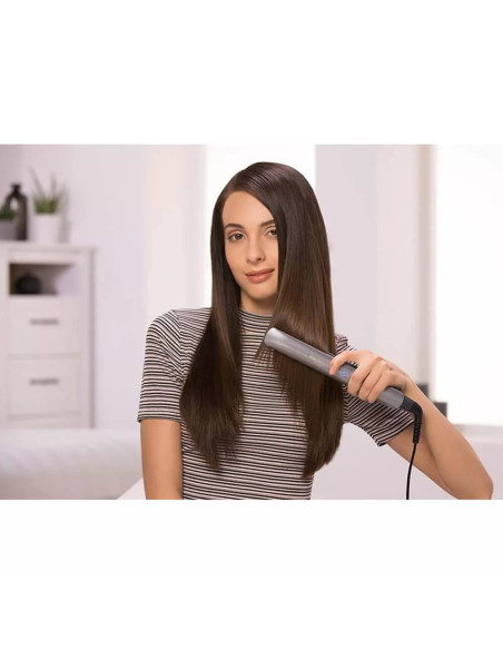 Plancha De Cabello Remington Con Keratina 230 Grados Pantalla Digital Rosado