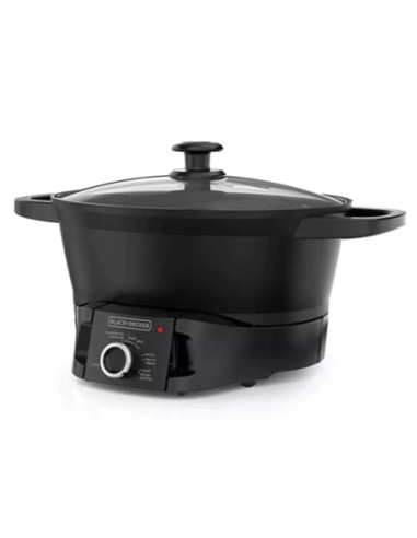 Olla Multifunción Black Decker 28 Tazas 5 Funciones 800 W Tapa De Vidrio Templado Negra