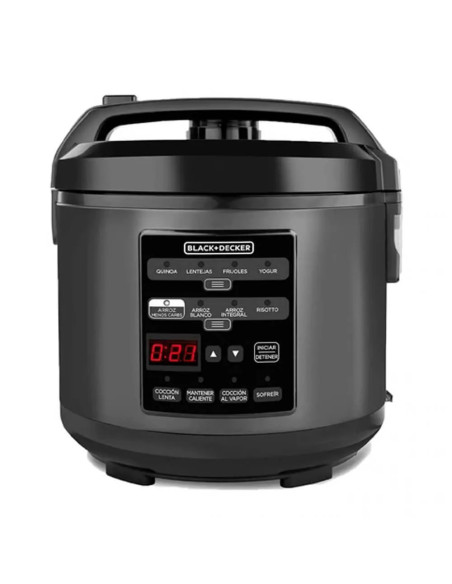 Olla Multifunción Black Decker Digital 12 Tazas 12 Funciones 500 W Negra