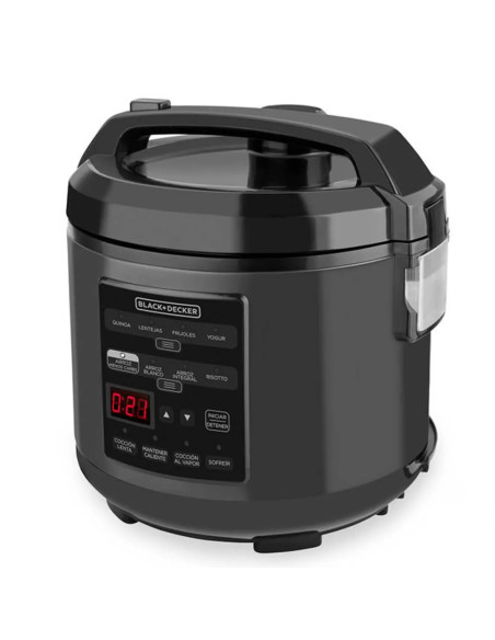 Olla Multifunción Black Decker Digital 12 Tazas 12 Funciones 500 W Negra