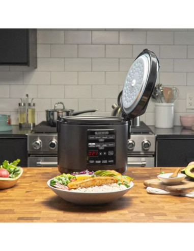 Olla Multifunción Black Decker Digital 12 Tazas 12 Funciones 500 W Negra