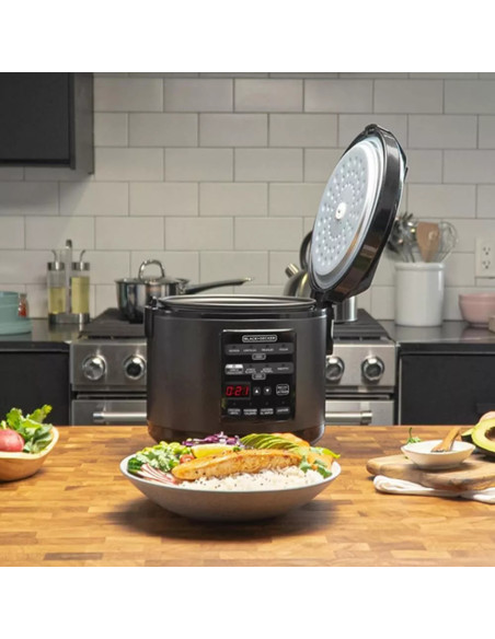 Olla Multifunción Black Decker Digital 12 Tazas 12 Funciones 500 W Negra