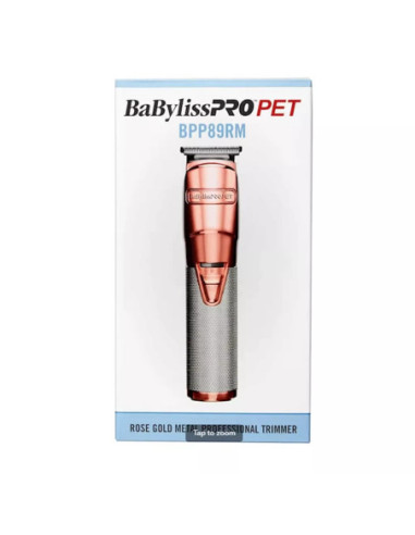 Cortador De Pelo Trimmer Baby Liss Pro Para Mascotas 9Pcs Inalámbrico Recargable Gold