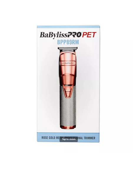Cortador De Pelo Trimmer Baby Liss Pro Para Mascotas 9Pcs Inalámbrico Recargable Gold