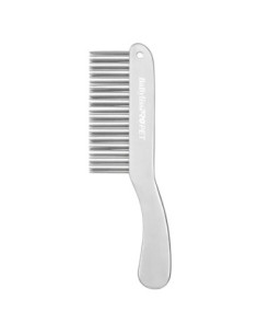 Peinilla De Pelo Con Mango Baby Liss Pro Para Mascotas Con Dientes Acero Inoxidable Gris