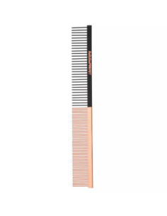 Peinilla De Pelo Baby Liss Pro Para Mascotas 10 Pulg Doble Espacio Dientes Lisos Gold Rosa Negra