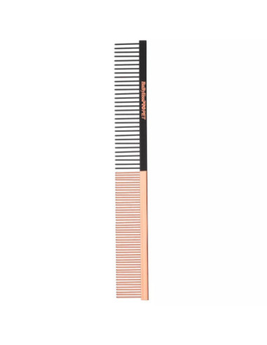 Peinilla De Pelo Baby Liss Pro Para Mascotas 10 Pulg Doble Espacio Dientes Lisos Gold Rosa Negra