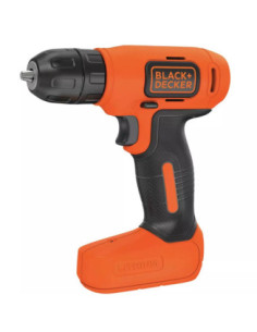 Taladro Atornillador Black Decker Inalámbrico USB 8 V Ion Litio LED 3 8 Pulg Mandril Tomate