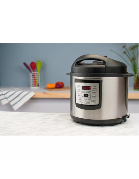 Olla De Presión Black Decker Multiuso Digital Con 7 Funciones Tapa Removible