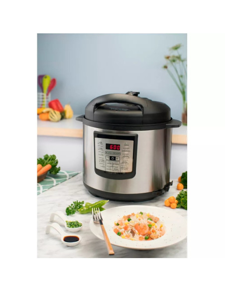Olla De Presión Black Decker Multiuso Digital Con 7 Funciones Tapa Removible