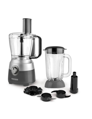 Procesador De Alimentos Black Decker 2 En 1 Con Motor De 600 W Jarra De Vidrio