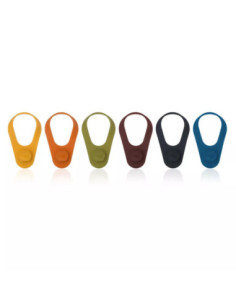 Tapones Y Marcadores De Silicona Para Cerveza Vacu Vin 6 Pcs Varios Colores