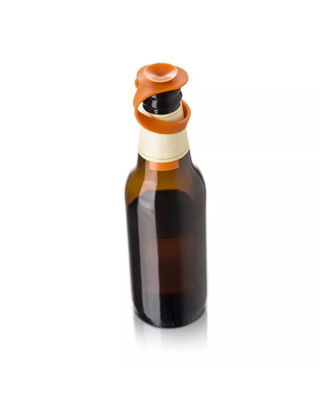 Tapones Y Marcadores De Silicona Para Cerveza Vacu Vin 6 Pcs Varios Colores