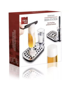 Estacion De Cerveza Vacu Vin De Acero Inox. 3 Pcs 2