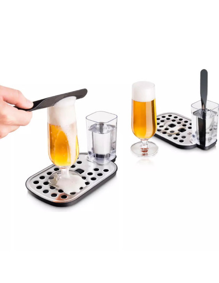 Estacion De Cerveza Vacu Vin De Acero Inox. 3 Pcs