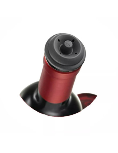 Tapon Al Vacío Para Vino Vacu Vin 6Pcs Color Gris
