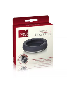 Base De Botellas Vacu Vin De Acero Inox. Para Protección Negro 2
