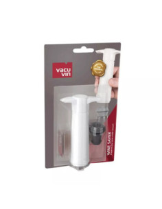 Bomba Al Vacío Vacu Vin 1 Tapon Para Consevar Vino Color Blanco 2