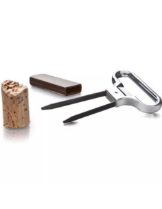 Sacacorchos Vacu Vin Acero Inox. Incl. Plástico Protector