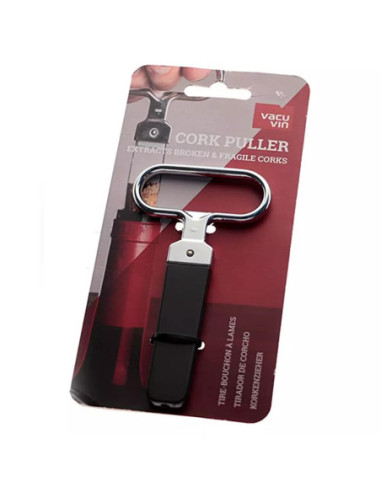 Sacacorchos Vacu Vin Acero Inox. Incl. Plástico Protector