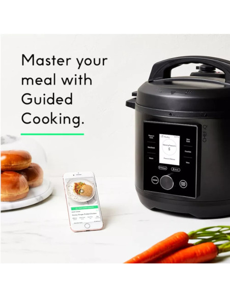 Olla Smartcooker Multifunción Presión Chefman Chefiq 5 67 L 1000 Watts Bt Wi-Fi Negro