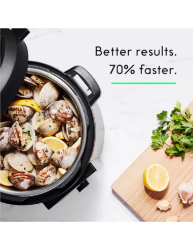 Olla Smartcooker Multifunción Presión Chefman Chefiq 5 67 L 1000 Watts Bt Wi-Fi Negro