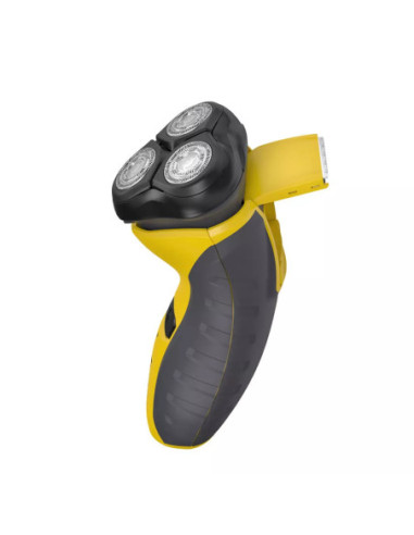 Afeitadora Recargable Remington Indestructible Rotativa Inalámbrica 60Min Amarilla