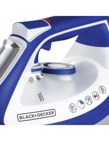 Plancha De Ropa Black Decker1500 W Impact Azul