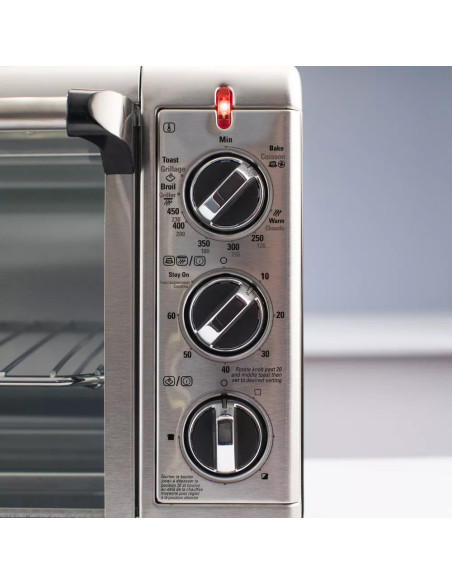 Horno Tostador Black Decker 8 Rebanadas 1500 W 21 L Acero Inox